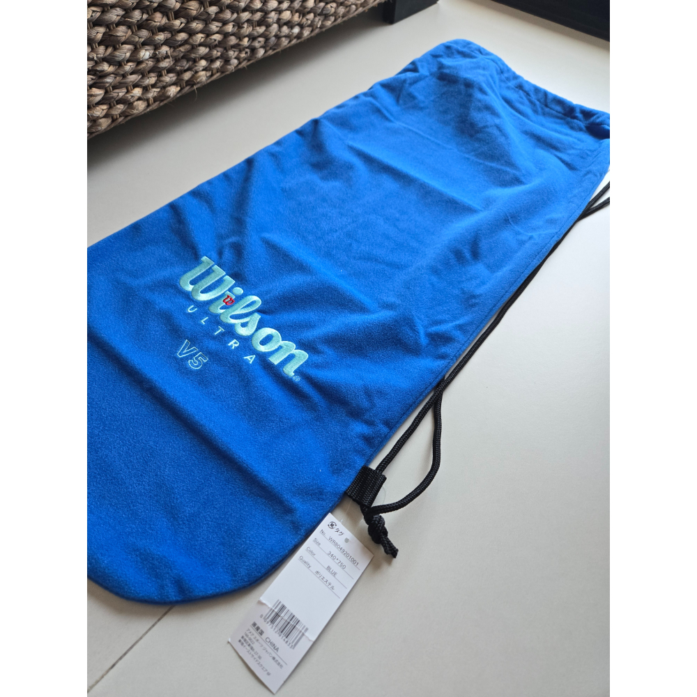 日版 全新 Wilson Ultra V5 網球絨布拍袋-細節圖2