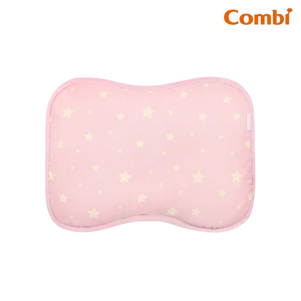 Combi康貝 Ag+pro銀離子抗菌水洗棉枕 -護頭枕(星星藍/星星粉)【金寶貝】嬰兒枕-細節圖2