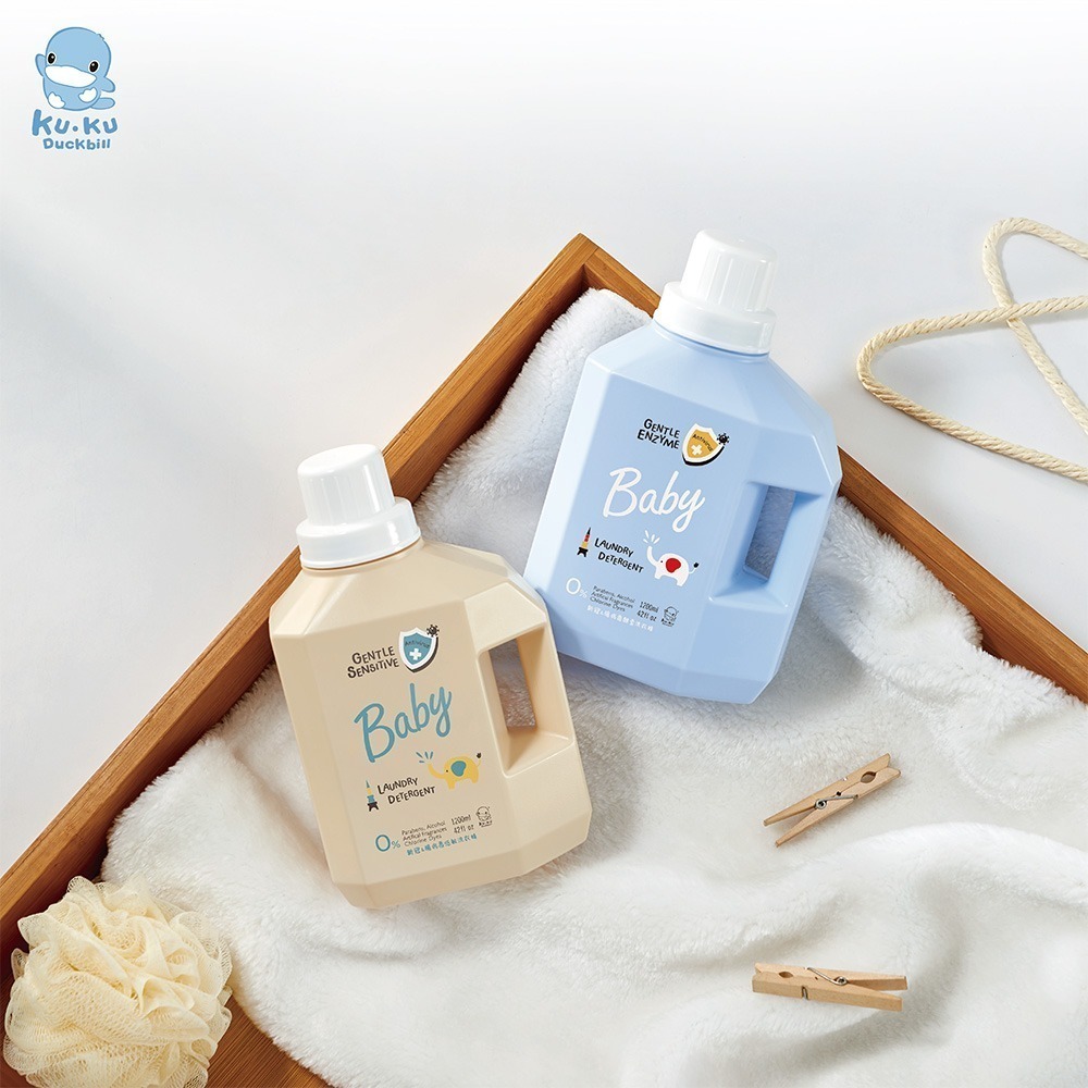 KUKU酷咕鴨 清除新冠&腸病毒低敏洗衣精1200ml - 特調寶寶香【金寶貝 225318】-細節圖2
