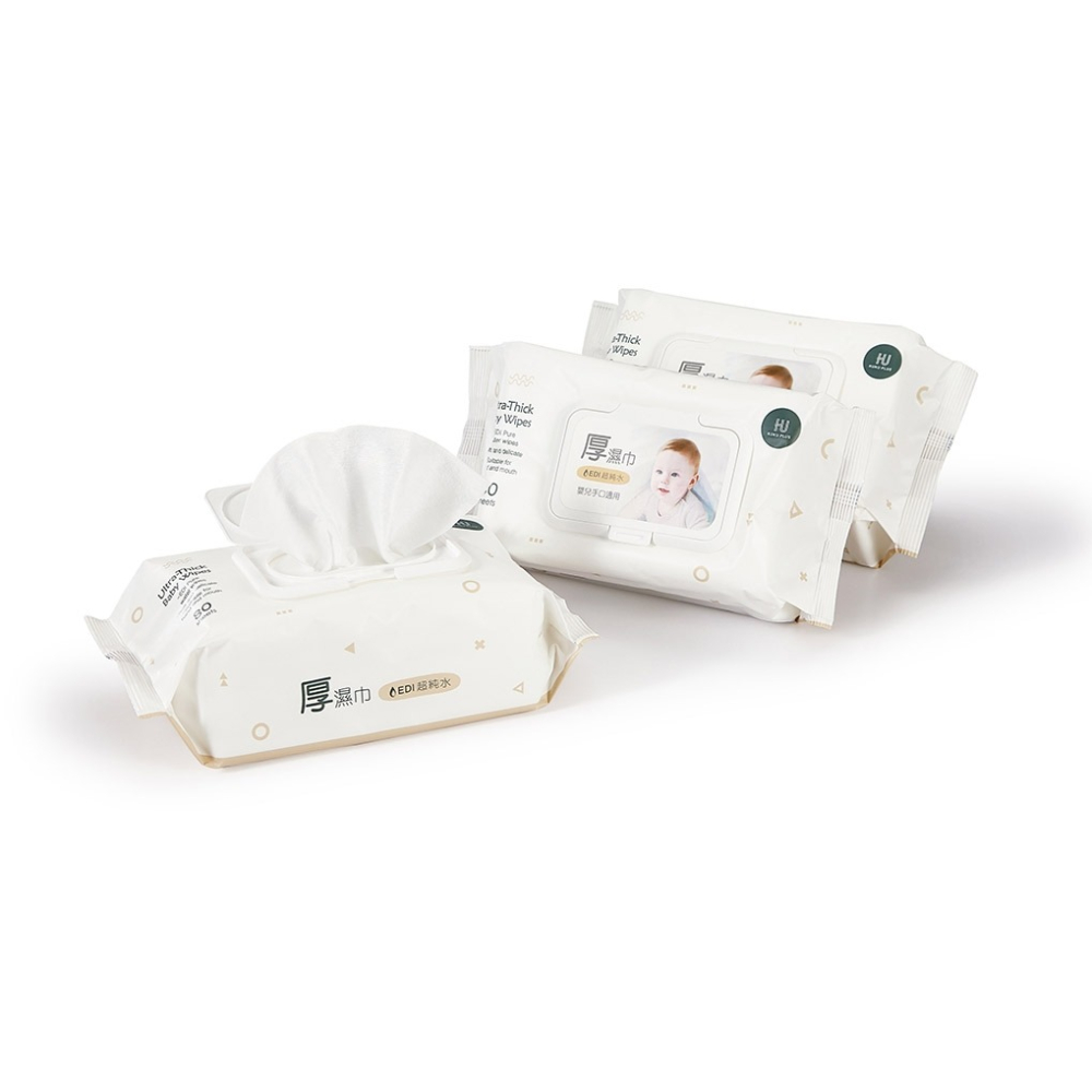 KUKU PLUS 酷咕鴨 EDI超純水嬰兒手口厚濕巾24入/箱【金寶貝】KU1158-細節圖2