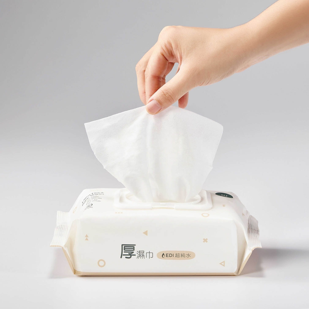KUKU PLUS 酷咕鴨 EDI超純水嬰兒手口厚濕巾24入/箱【金寶貝】KU1158-細節圖5
