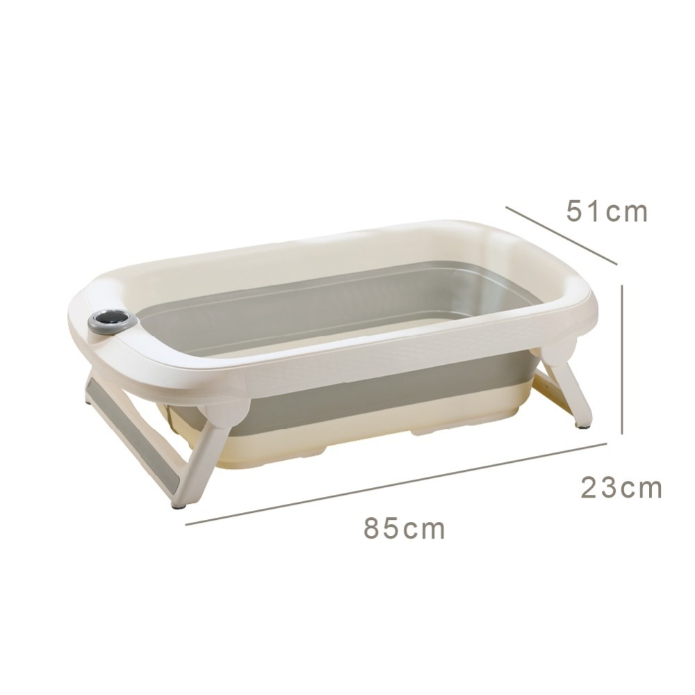 KUKU PLUS 酷咕鴨 豪華型感溫折疊浴盆【金寶貝】KU1160 澡盆-細節圖3