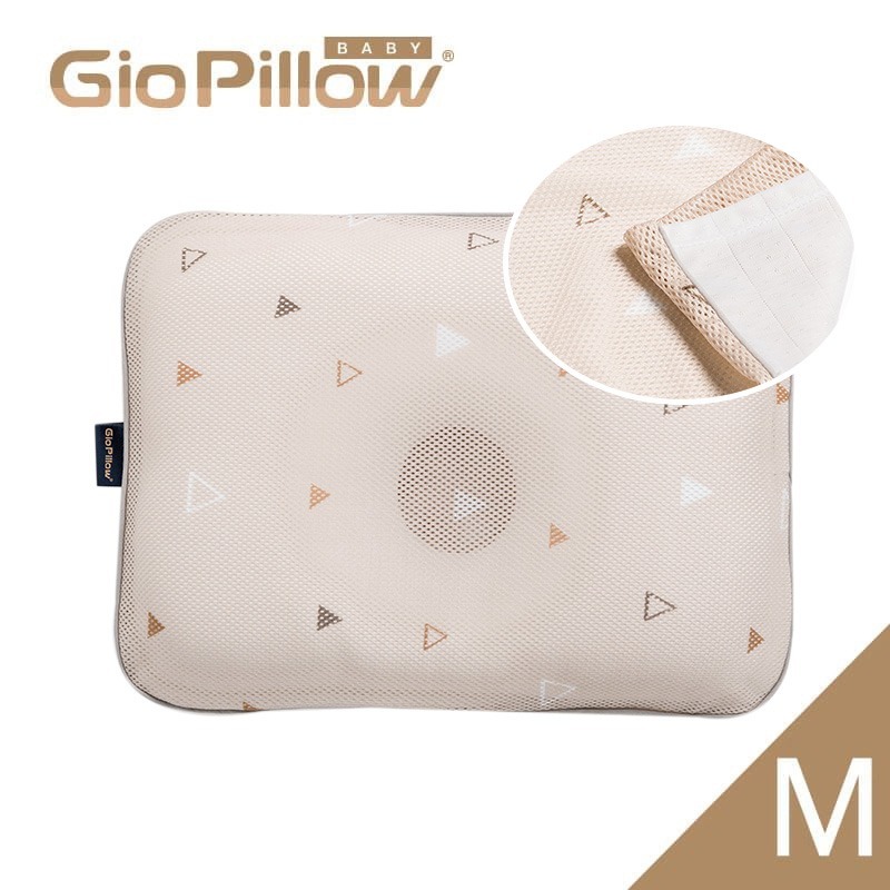 GIO Pillow 雙淇淋冰涼透氣護頭型枕M號【金寶貝】雙面枕套涼感透氣 童枕 嬰兒枕頭 新生兒枕頭-規格圖5