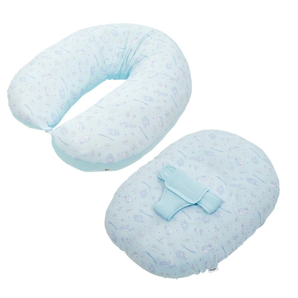 unilove Hopo多功能孕哺枕-竹纖涼感三麗鷗聯名系列(枕套+枕芯)【金寶貝】月亮枕、孕婦枕、寶寶沙發-細節圖3