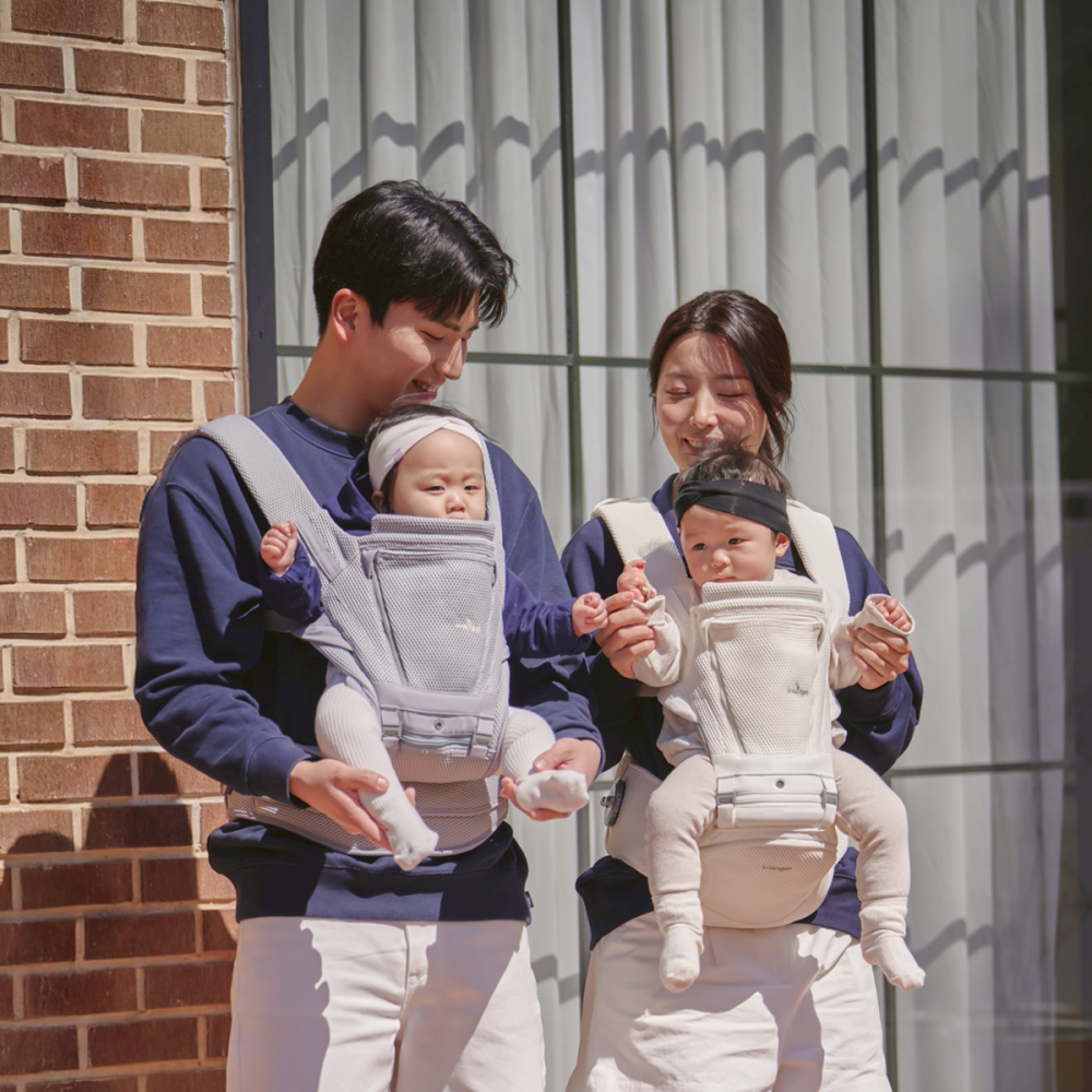 韓國 i-angel Dr.Dial Fold air All-in-one 嬰兒揹帶(透氣款)【金寶貝】-細節圖2