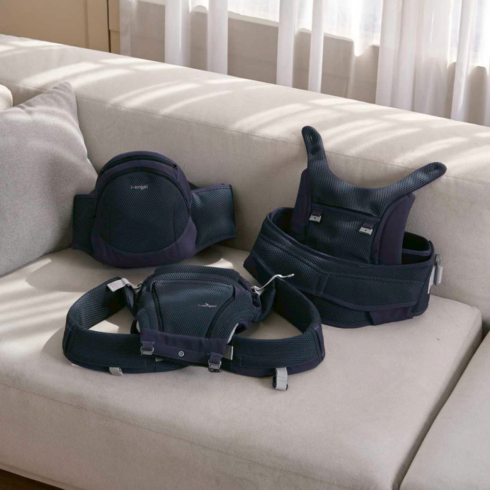 韓國 i-angel Dr.Dial Fold air All-in-one 嬰兒揹帶(透氣款)【金寶貝】-細節圖4