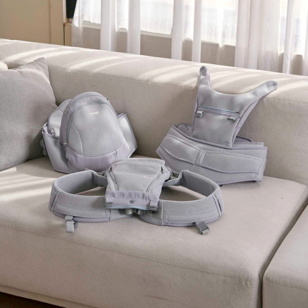 韓國 i-angel Dr.Dial Fold air All-in-one 嬰兒揹帶(透氣款)【金寶貝】-細節圖5