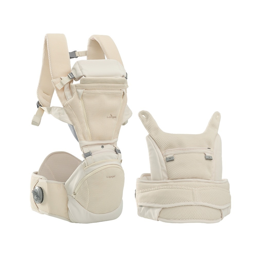 韓國 i-angel Dr.Dial Fold air All-in-one 嬰兒揹帶(透氣款)【金寶貝】-規格圖6