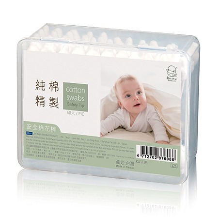 KUKU酷咕鴨 安全棉花棒60入【金寶貝 221673】KU1104-細節圖2