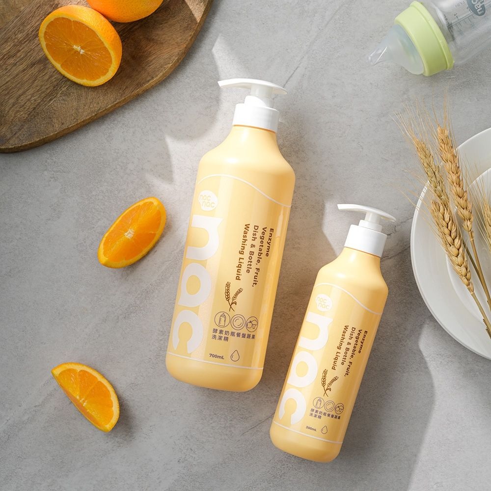 nac nac 酵素奶瓶蔬果洗潔精 2補充包600ml【金寶貝 229185】(奶瓶玩具清潔/蔬果清潔)-細節圖2