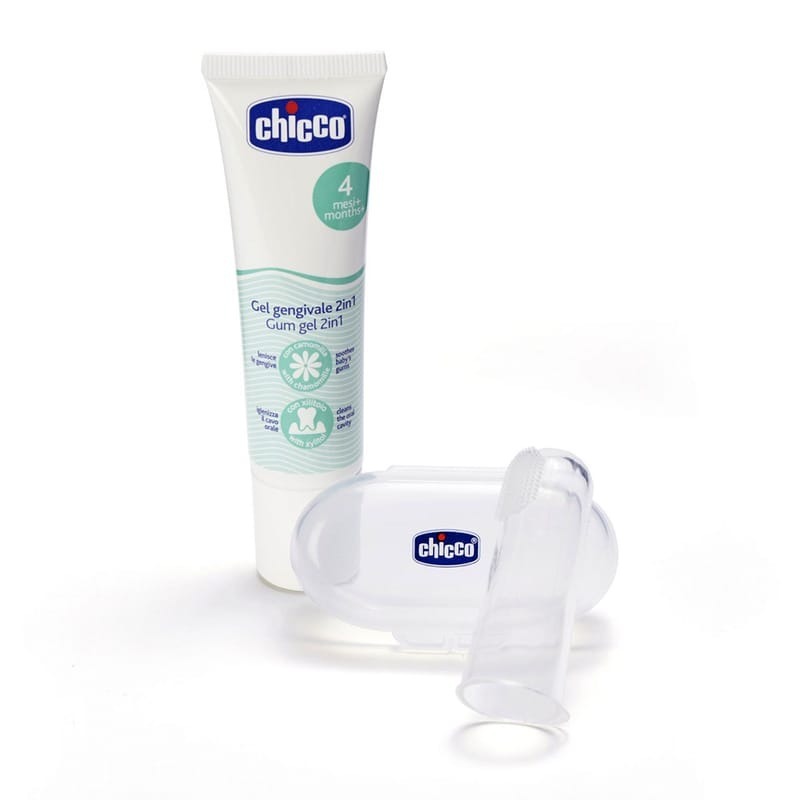 Chicco 寶貝長牙舒緩清潔組-多功能凝膠及指套牙刷 【金寶貝 229027】-細節圖3
