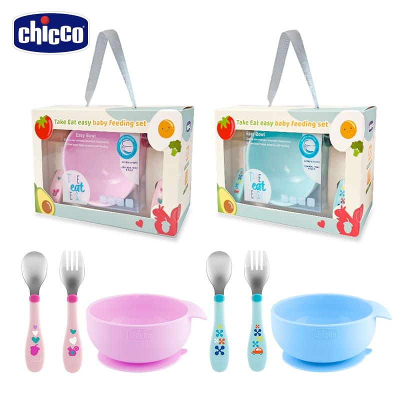 Chicco 好好吃飯 兒童學習餐具禮盒【金寶貝】禮盒-細節圖2