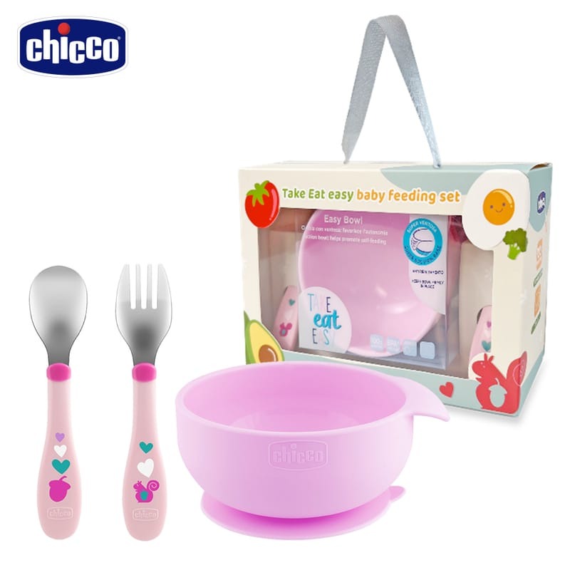 Chicco 好好吃飯 兒童學習餐具禮盒【金寶貝】禮盒-細節圖3