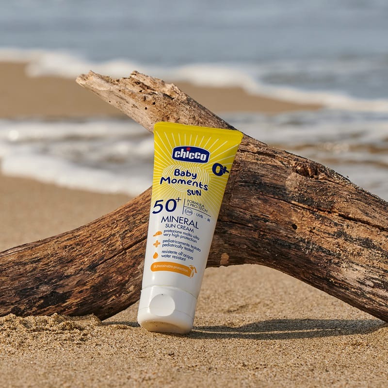 chicco 寶貝嬰兒輕潤物理防曬乳霜SPF50+ 75ml【金寶貝 229514】CCB112590-細節圖2