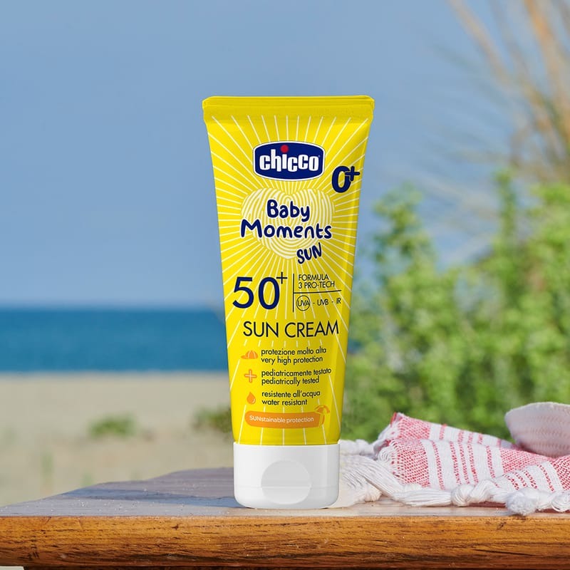 chicco 寶貝嬰兒輕潤防曬乳霜 SPF50+ 75ml【金寶貝 229513】CCB112580-細節圖2