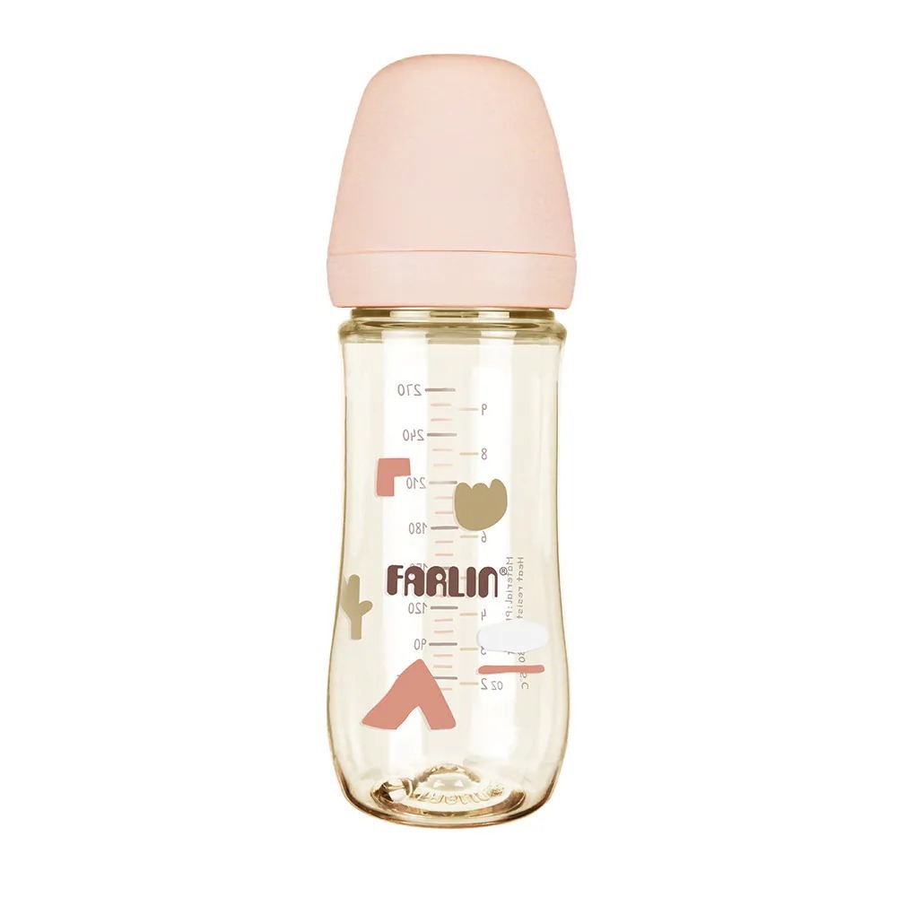 台灣Farlin Grow With Colors 寬口PPSU防脹氣奶瓶270ml【金寶貝】(3M+適用)-規格圖7