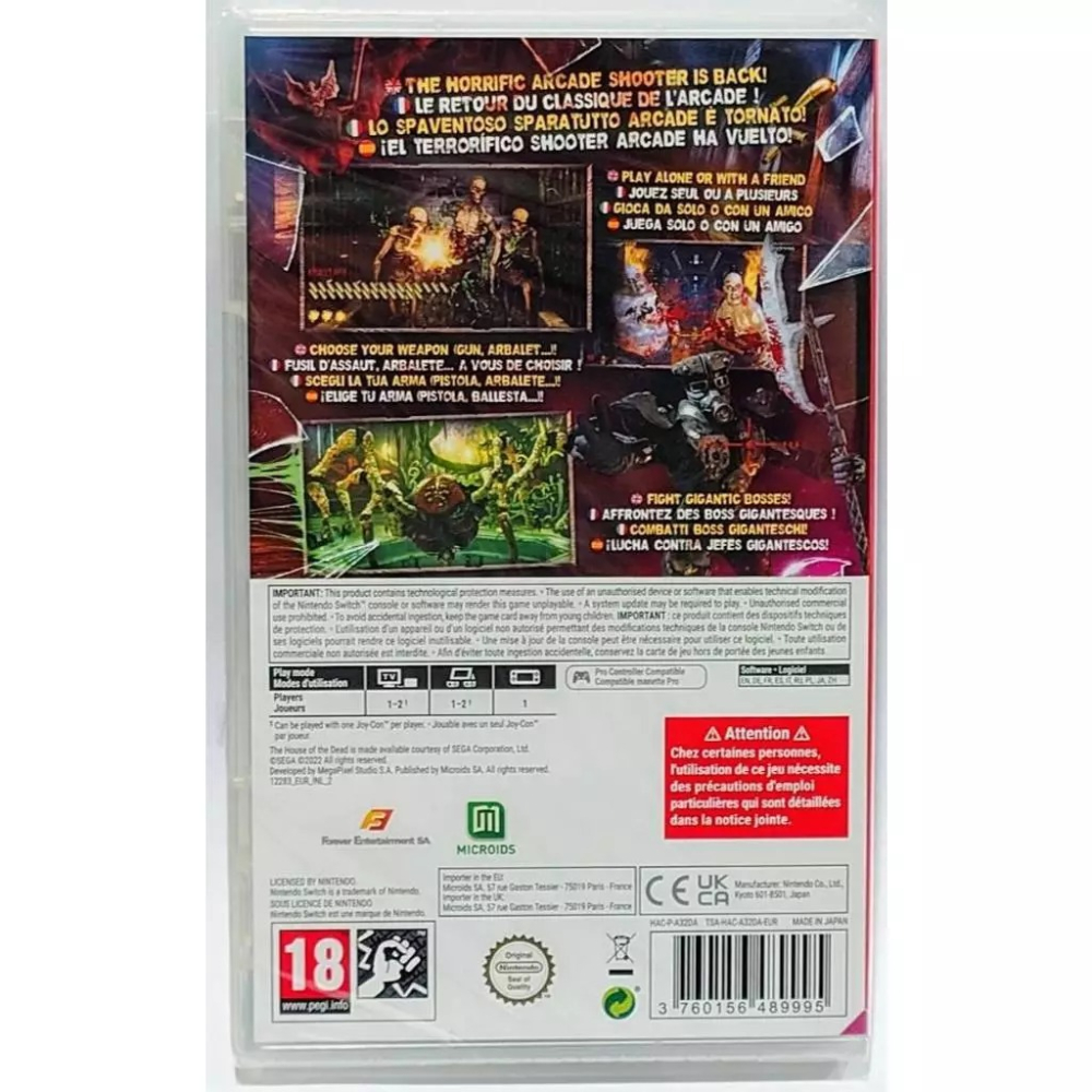 ＜譜蕾兒電玩＞（全新）NS 死亡鬼屋 重製版 簡中版 THE HOUSE OF THE DEAD: Remake-細節圖2