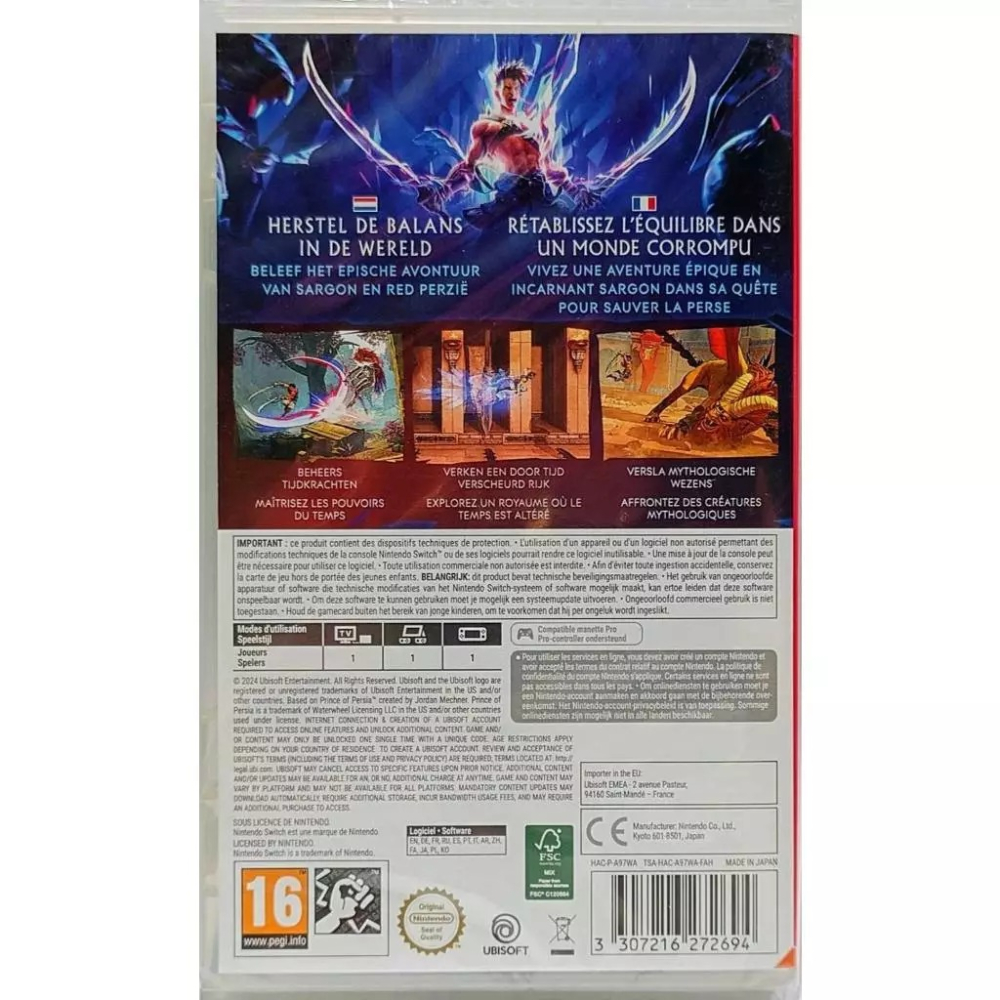 ＜譜蕾兒電玩＞（全新）NS 波斯王子：失落王冠 中文版 Prince of Persia-細節圖2