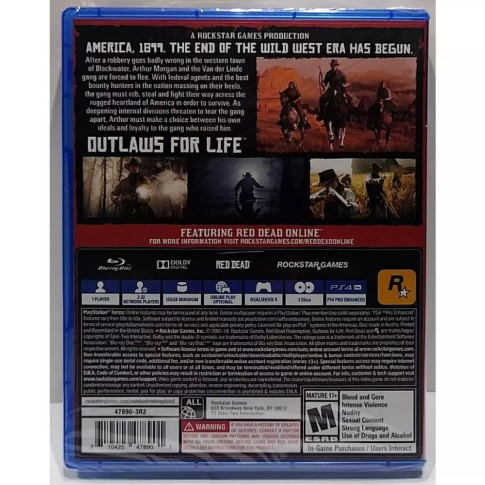＜譜蕾兒電玩＞（全新）PS4 碧血狂殺 2 美版中文版 RDR2 荒野大鏢客-細節圖2