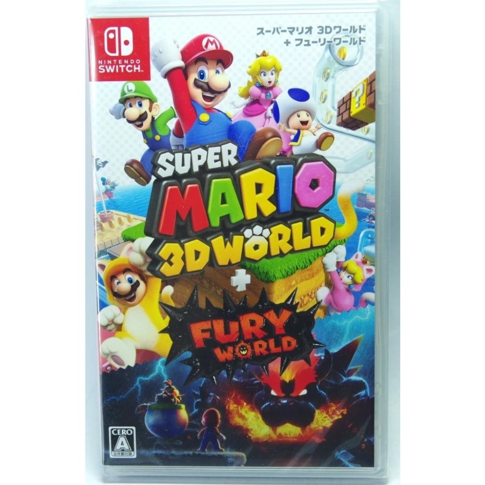 ＜譜蕾兒電玩＞（全新）NS 超級瑪利歐 3D 世界 + 狂怒世界 中文版 Switch-規格圖2