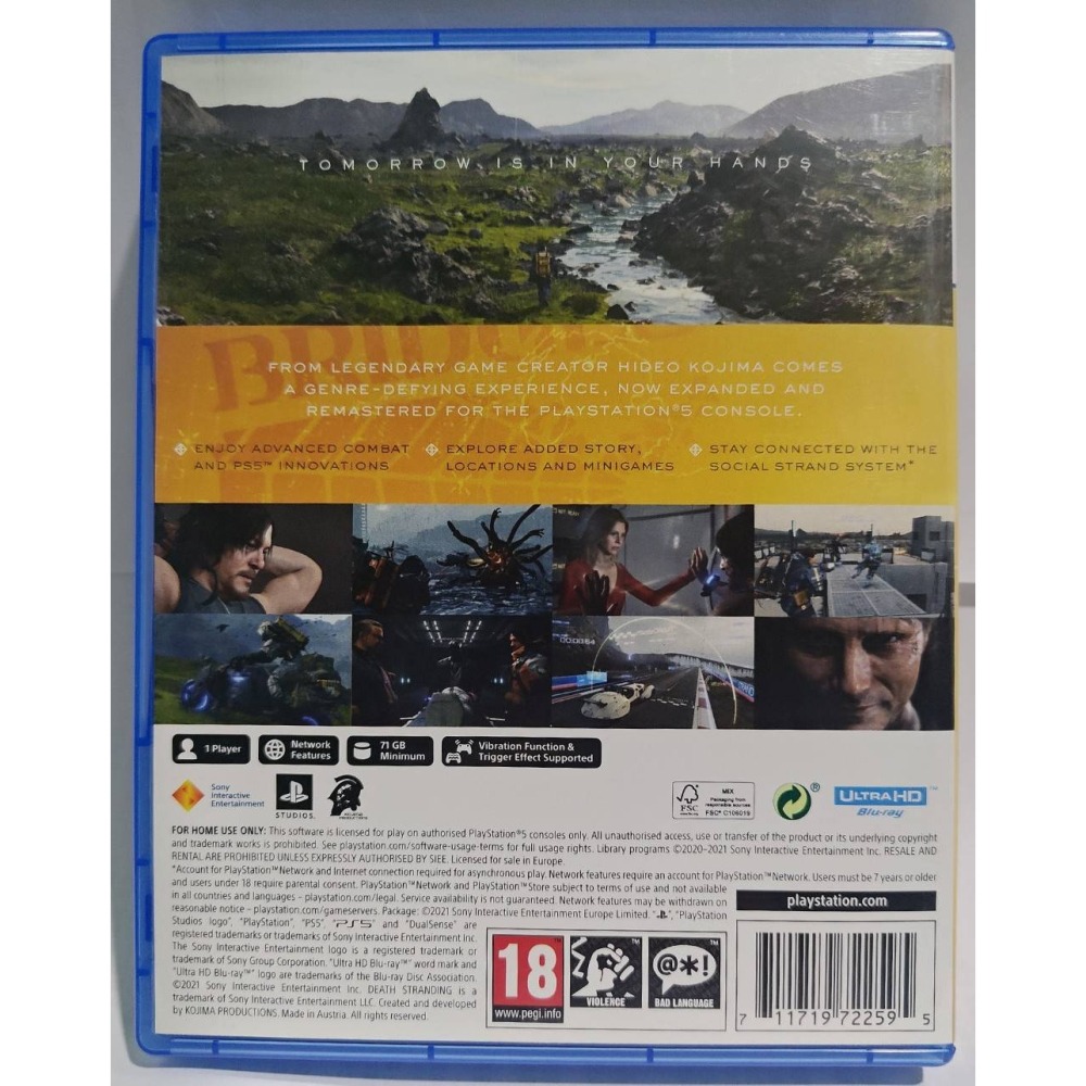 ＜譜蕾兒電玩＞（二手） PS5 死亡擱淺 導演剪輯版 歐版中文版-細節圖2