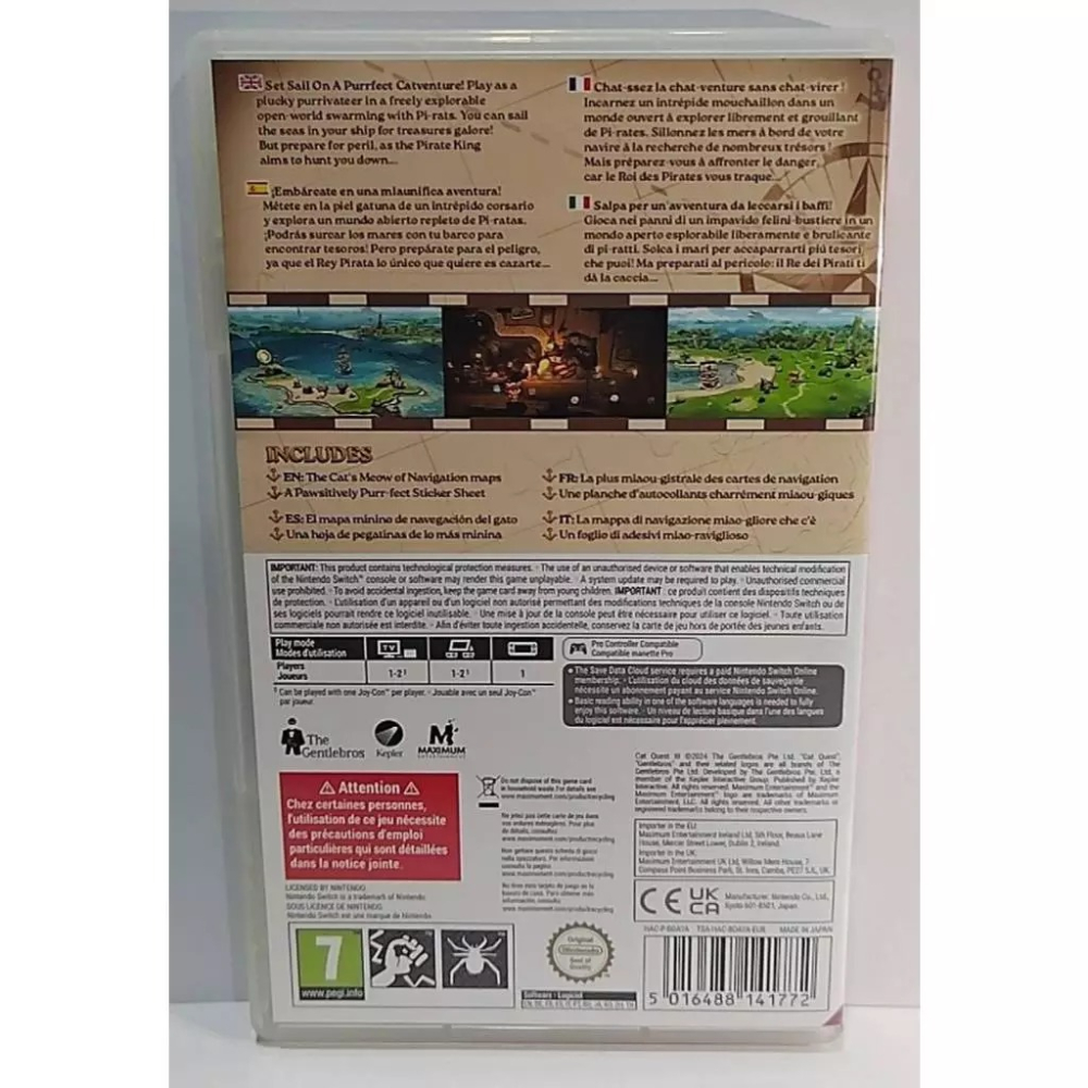 ＜譜蕾兒電玩＞（二手）NS 喵咪鬥惡龍 3 中文版 Switch Cat Quest III 貓咪鬥惡龍 3-細節圖2