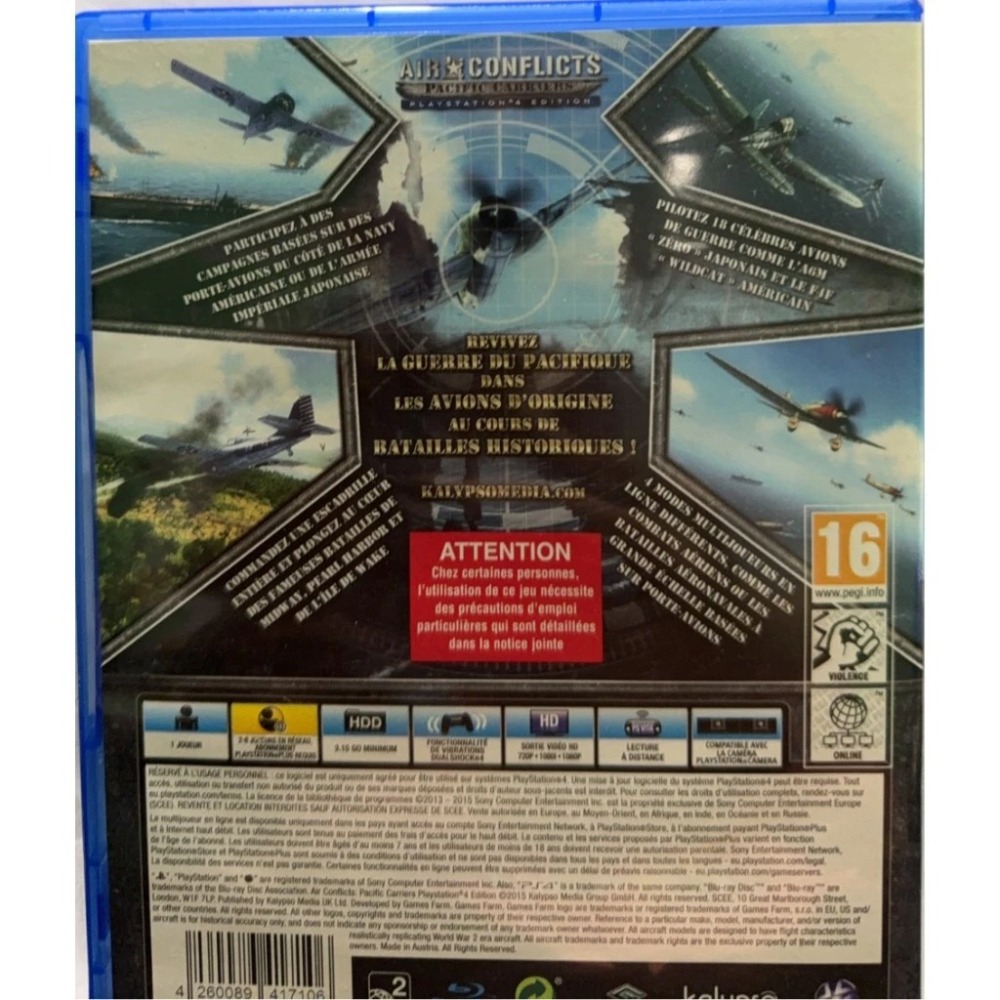 ＜譜蕾兒電玩＞（二手）PS4 藍天對決：太平洋戰爭 Air Conflicts: Pacific Carriers-細節圖2