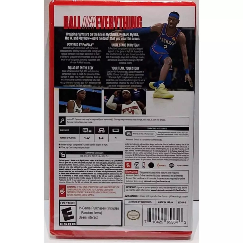 ＜譜蕾兒電玩＞（全新）NS2 NBA 2K26 中文版-細節圖2