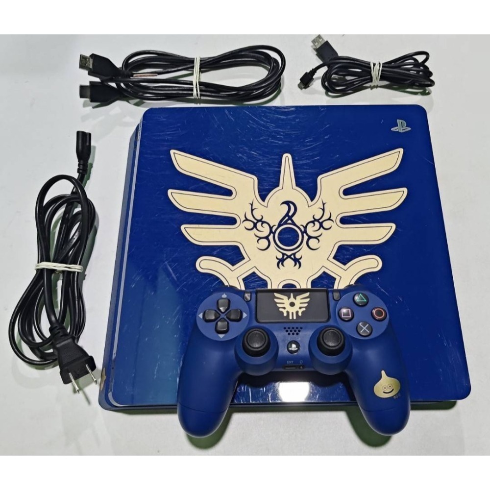 ＜譜蕾兒電玩＞（二手）PS4 slim 勇者鬥惡龍羅德版主機 CUH-2017B(加碼贈隨機兩片全新PS4遊戲)-細節圖3