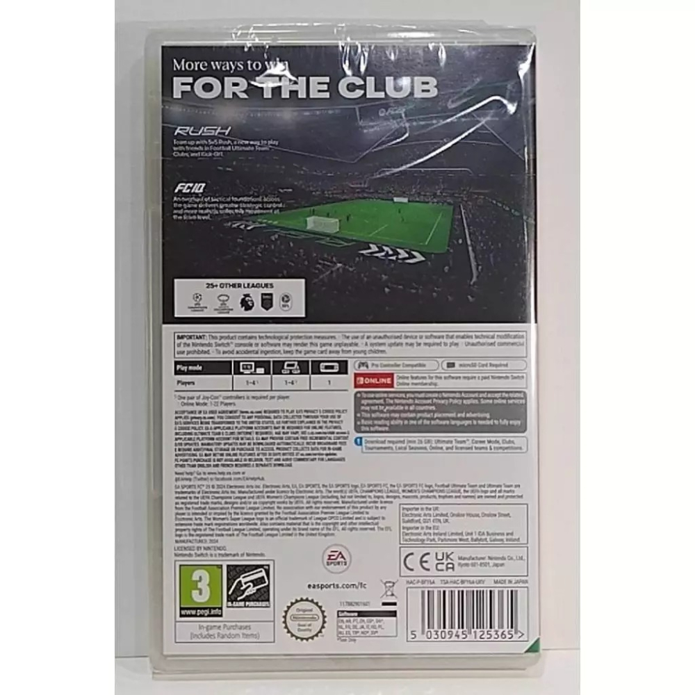 ＜譜蕾兒電玩＞（全新）NS EA SPORTS FC 25 中文版-細節圖2