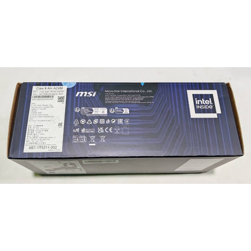 ＜譜蕾兒電玩＞（全新）MSI 微星 Claw 8 AI+ A2VM-002TW U7 32G 1TB 電競掌機-細節圖2