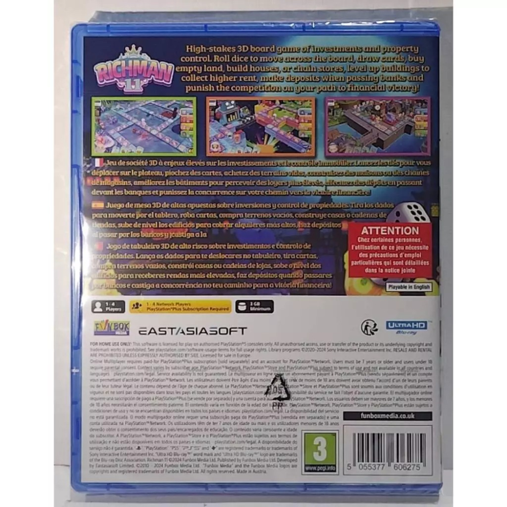 ＜譜蕾兒電玩＞（全新）PS5 大富翁 11 歐版中文版 Richman 11-細節圖2
