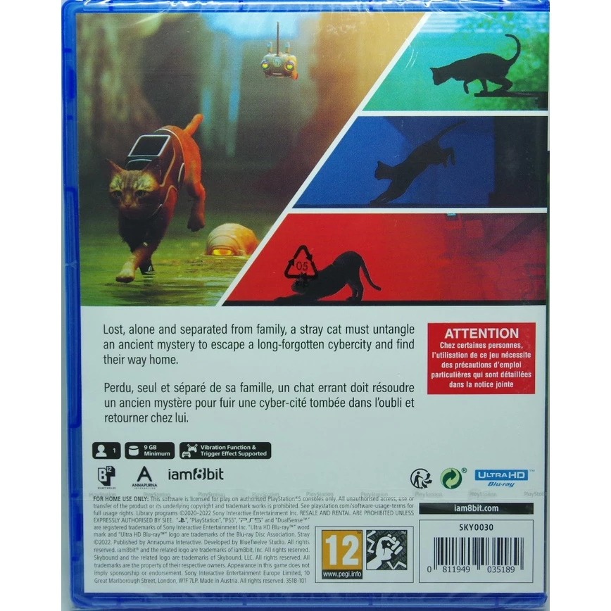 ＜譜蕾兒電玩＞（全新）PS5 浪貓 中文版 Stray-細節圖2