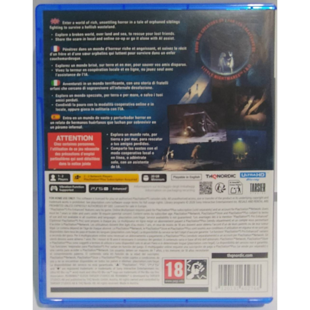 ＜譜蕾兒電玩＞（二手）PS5 Reanimal 歐版中文版-細節圖2