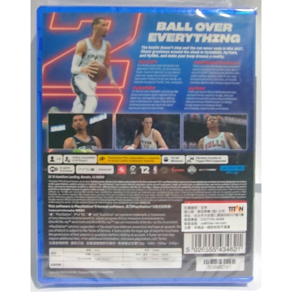 ＜譜蕾兒電玩＞（全新）PS5 NBA 2K27 中文版-細節圖2