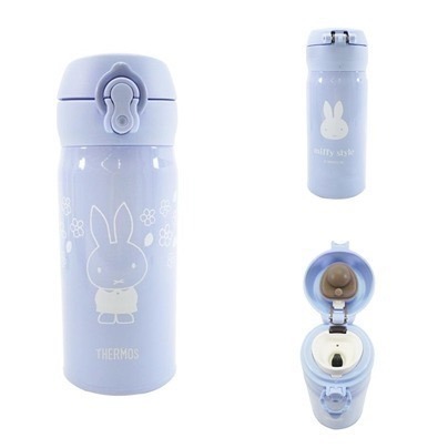 日本大缺貨 米菲兔Miffy 保溫瓶  專賣店限定 居家膳魔師 直飲式 米菲風格限量時尚杯  350 500ml-規格圖1