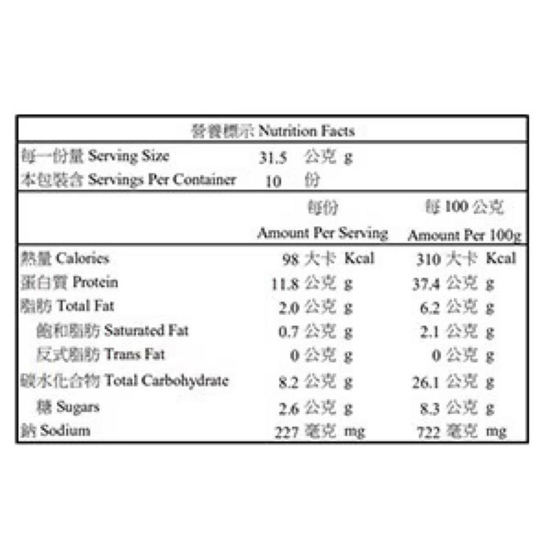 新東陽 五香豬肉片 315公克 X 2入 #149562 好市多豬肉乾 Costco豬肉乾 豬肉片 新東陽好市多豬肉片🐷-細節圖2