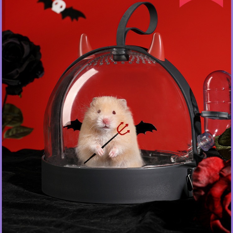 🍔現貨🍔 卡諾Carno 小惡魔外帶籠 倉鼠用品 倉鼠外帶籠-細節圖5