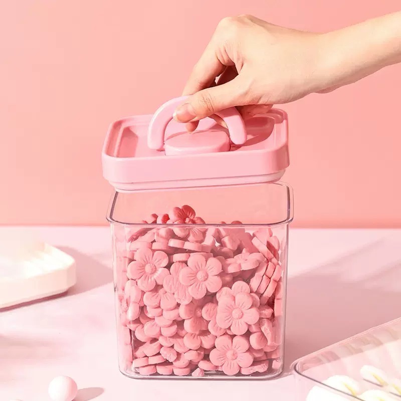 ✨現貨供應中✨好好用儲物罐 粉綠灰 倉鼠用品-細節圖2