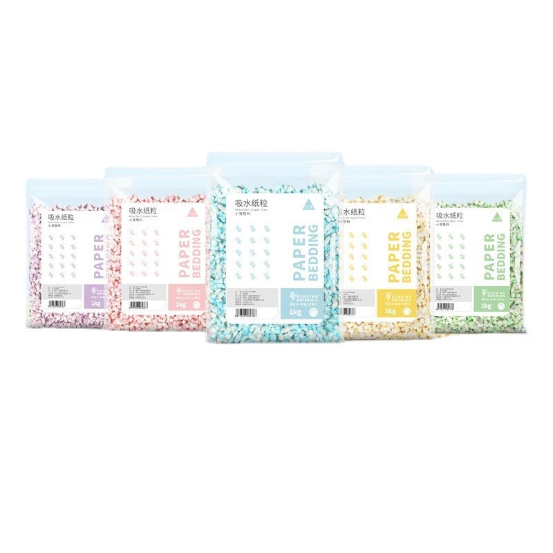 🍔現貨供應🍔 布卡星 吸水低塵彩虹紙粒 1kg （下單前請先看商品描述喔!!）-細節圖2