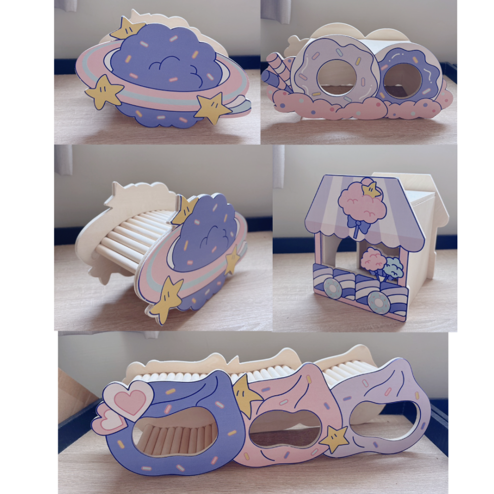 🍔現貨🍔 卡諾棉花糖星球家具 倉鼠家具 倉鼠躲避窩-細節圖5
