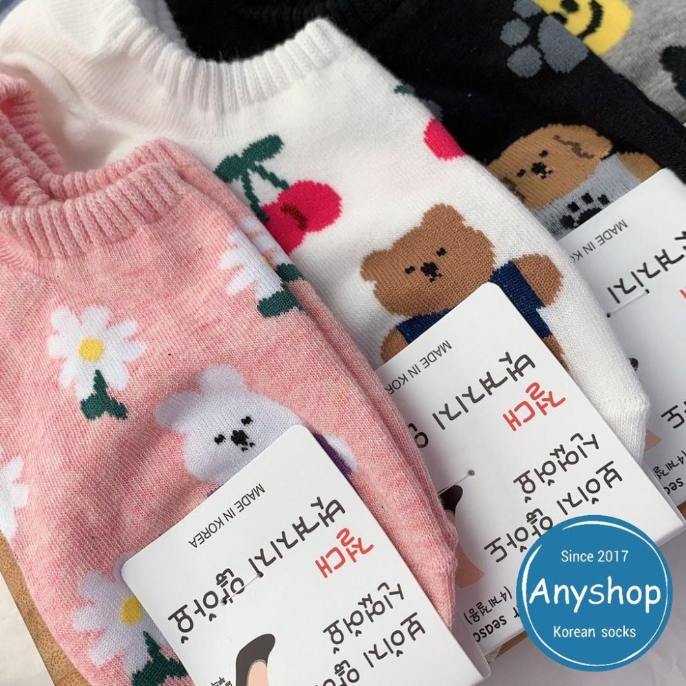 Anyshop韓國襪 🇰🇷 船型襪 動物極短襪 女孩襪子 女生短襪 極短襪 女孩短襪 動物花花襪 動物襪85503-細節圖6