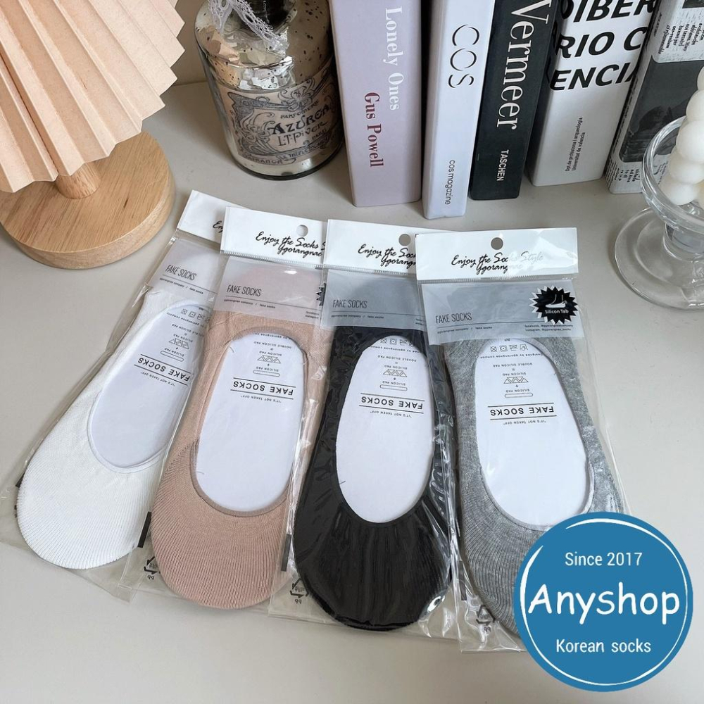 Anyshop 韓國襪 素色 娃娃鞋 高跟鞋襪 隱形襪 後跟止滑設計 素色 好穿搭 不露出鞋 後跟止滑膠條N506-細節圖5