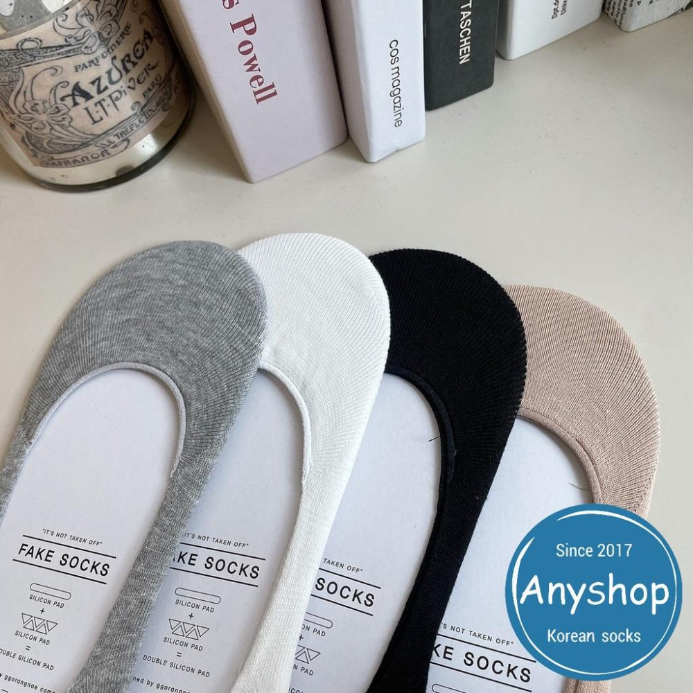 Anyshop 韓國襪 素色 娃娃鞋 高跟鞋襪 隱形襪 後跟止滑設計 素色 好穿搭 不露出鞋 後跟止滑膠條N506-細節圖7