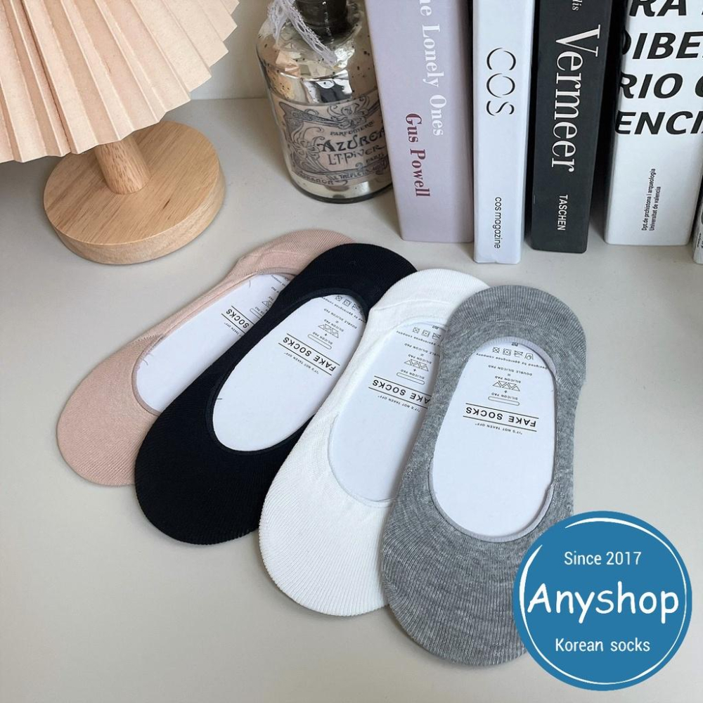 Anyshop 韓國襪 素色 娃娃鞋 高跟鞋襪 隱形襪 後跟止滑設計 素色 好穿搭 不露出鞋 後跟止滑膠條N506-細節圖9