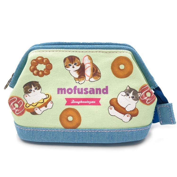 mofusand 立體牛仔布手拿包-規格圖11