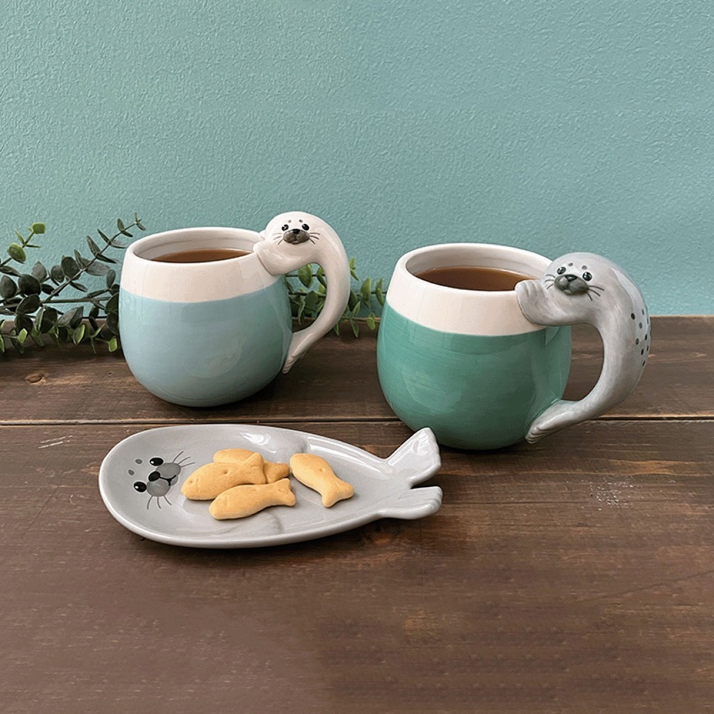 【長期代購】DECOLE 海豹馬克杯250ml-細節圖2