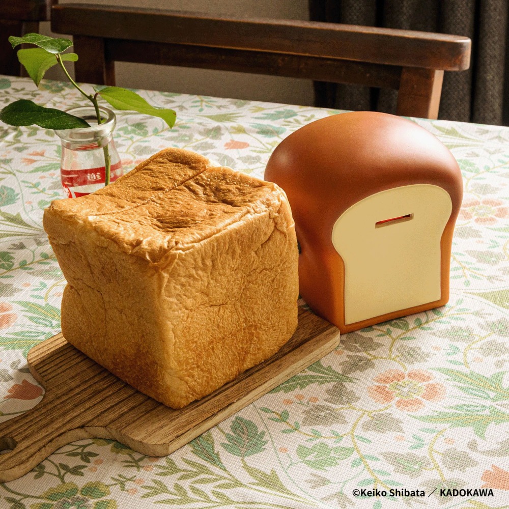日本代購㋋ 不好吃崩潰表情的麵包小偷存錢筒-細節圖2