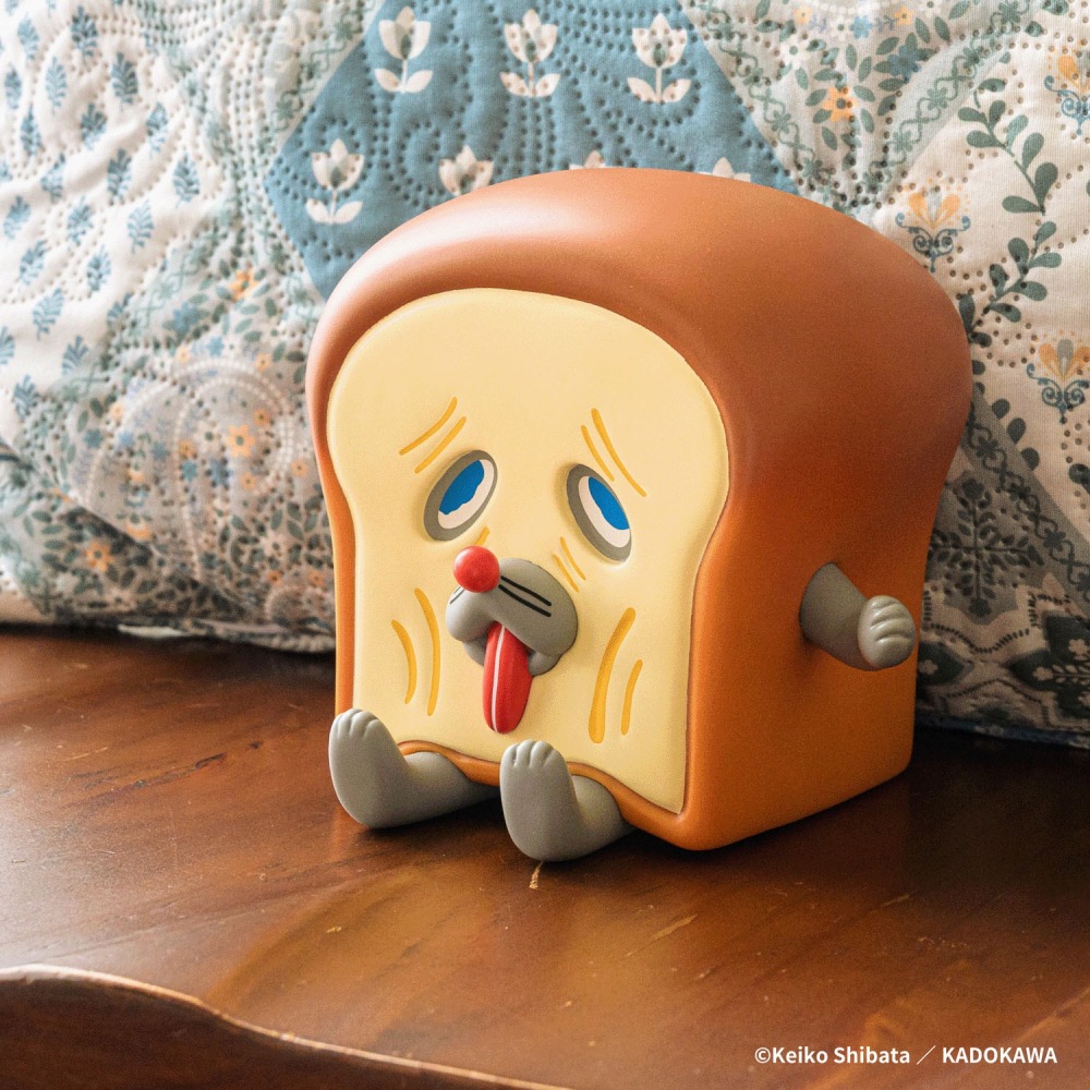 日本代購㋋ 不好吃崩潰表情的麵包小偷存錢筒-細節圖3