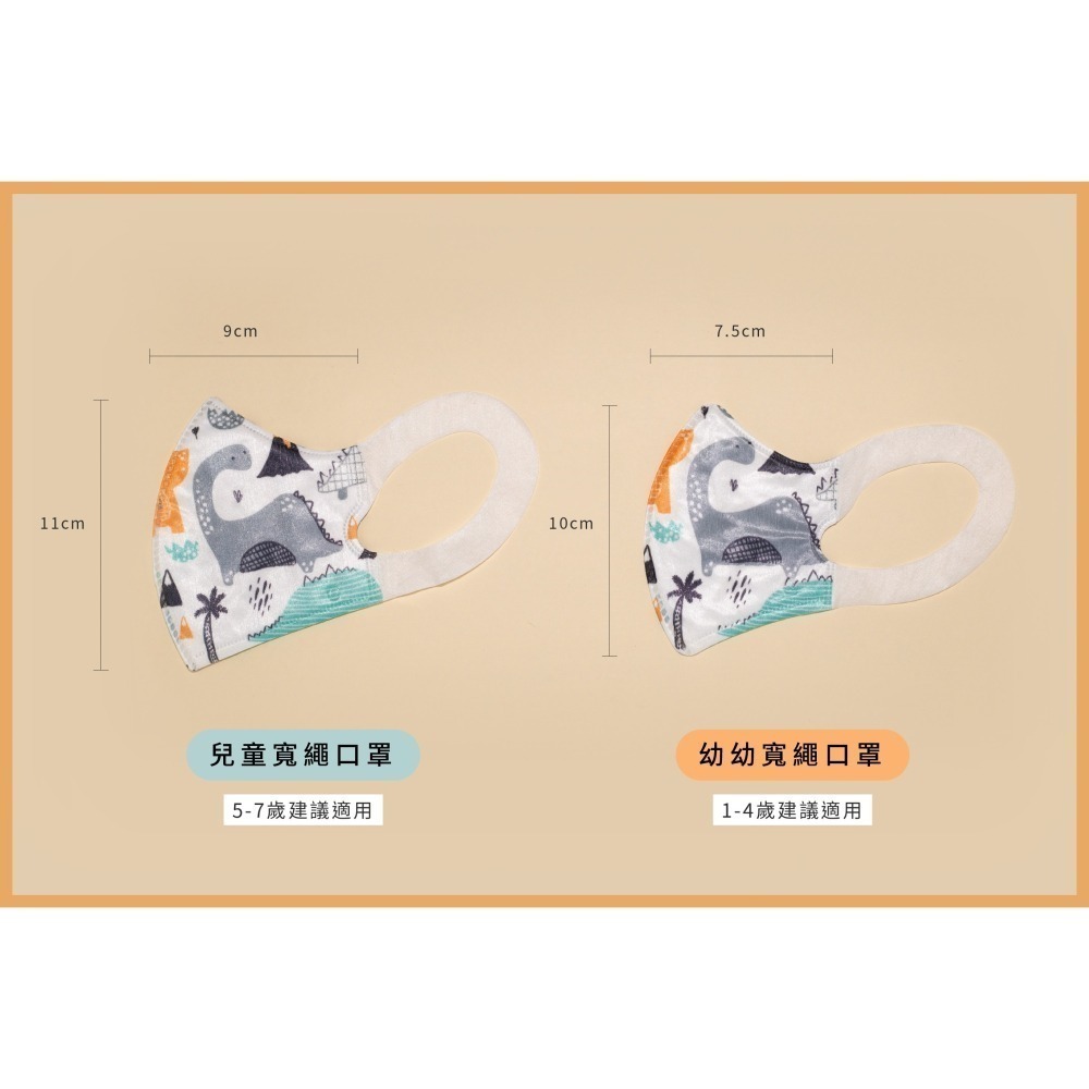 YSH益勝軒-幼幼3D立體醫療口罩 50入/盒(10cm x 14.5cm(±0.5CM)超取限12盒❤️ㄚ比小鼻❤️-細節圖2